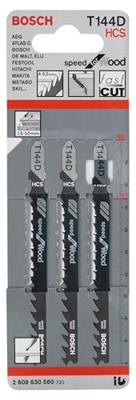 Bosch Accessories 2608630560 Decoupeerzaagblad T 144 D, Speed for Wood, verpakking van 3 stuks 3 stuk(s)