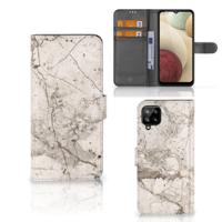 Samsung Galaxy A12 | Bookcase | Marmer Beige - thumbnail