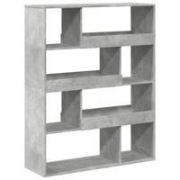 Boekenkast 100x33x187,5 cm bewerkt hout betongrijs - thumbnail