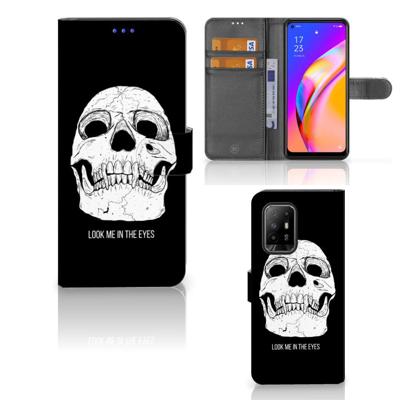 Telefoonhoesje met Naam OPPO Reno5 Z | A94 5G Skull Eyes Telefoonhoesje met Naam OPPO Reno5 Z | A94 5G Skull Eyes