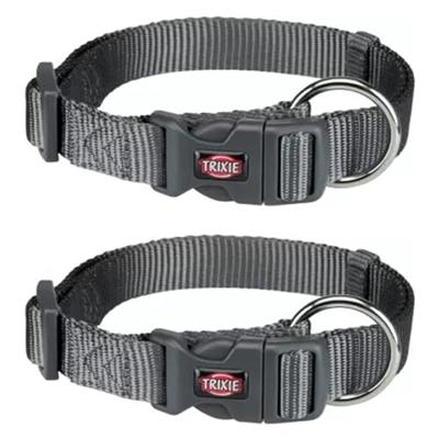 Hondenhalsband Trixie New Premium Grafiet S/M 30-45 cm