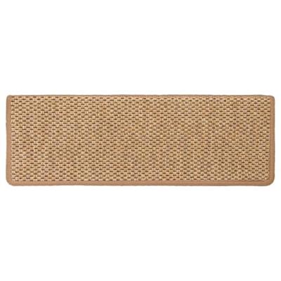 Trapmatten zelfklevend 15 st sisal-look 65x21x4 cm oranje - thumbnail