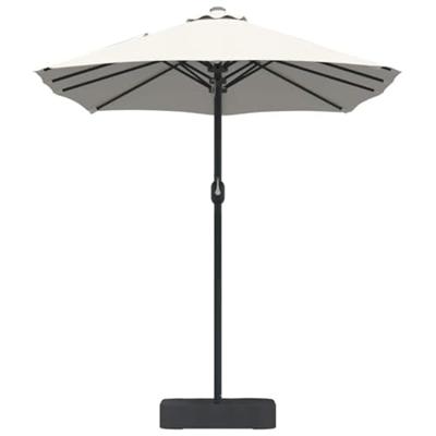 Tuinparasol Zand 385 x 209 x 244 cm Stof Tuinparasol Zand 385 x 209 x 244 cm Stof