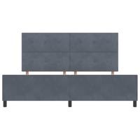 Bedframe fluweel donkergrijs 200x200 cm - thumbnail