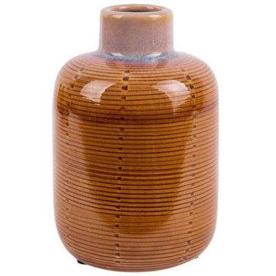 Present Time Vaas Bottle 10 X 14 Cm Keramiek Geel