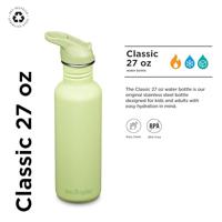 Klean Kanteen Drinkfles - classic - sportdop met flip - shadow lime - 800 ml - thumbnail