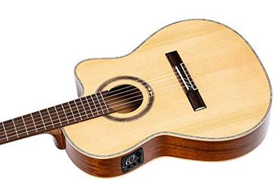 Ortega RCE138-T4 Performer Series Natural elektrisch-akoestische klassieke gitaar met gigbag