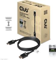 club3D CAC-1372 HDMI-kabel HDMI Aansluitkabel HDMI-A-stekker, HDMI-A-stekker 2.00 m Zwart 10K UHD, 8K UHD - thumbnail