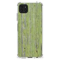 Samsung Galaxy A22 5G Stevig Telefoonhoesje Green Wood - thumbnail