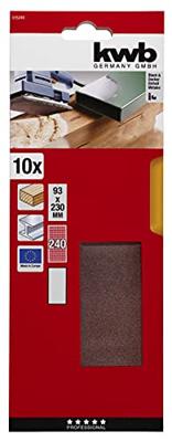 kwb 815240 Schuurpapier Korrelgrootte (num) 240 (l x b) 230 mm x 93 mm 10 stuk(s) kwb 815240 Schuurpapier Korrelgrootte (num) 240 (l x b) 230 mm x 93 mm 10 stuk(s)