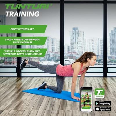 Tunturi Fitnessmat Pro l blauw l 140 x 60 x 1.5 cm Tunturi Fitnessmat Pro l blauw l 140 x 60 x 1.5 cm