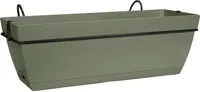 Easyday Hangende Balkonbak set L50 x B20 x H28 cm - Olijfgroen - thumbnail