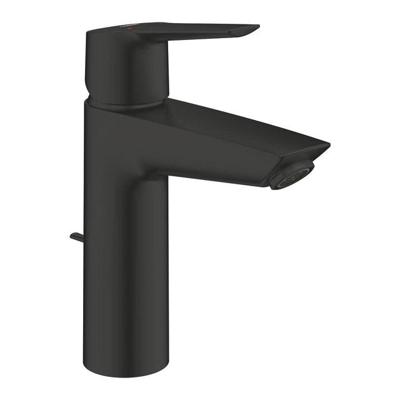 Grohe QuickFix Start M-Size wastafelkraan met trekwaste mat zwart