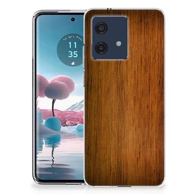 Motorola Edge 40 Neo | Bumper Hoesje | Donker Hout