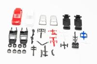 Herpa 013284-003 H0 Auto Mercedes Benz C-klasse combi met waarschuwingsbalk, rood en wit - thumbnail