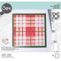 Sizzix • layered stencils tartan 4stuks - thumbnail