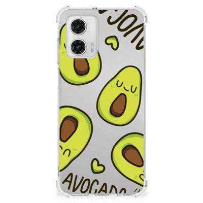 Motorola Moto G73 Stevig | Bumper Hoesje | Avocado Singing Motorola Moto G73 Stevig | Bumper Hoesje | Avocado Singing