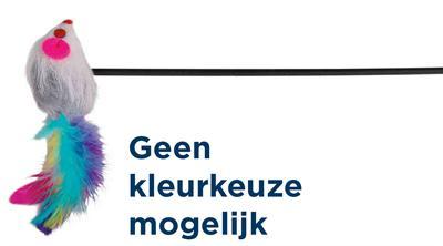 Trixie speelstaf muis kunststof / pluche met catnip