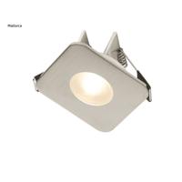 Häsler Inbouwspot Mallorca Incl. Fase Aansnijding Dimbaar 6,8 cm 4 Watt Warm Wit RVS Set - Set 1 Spot - thumbnail