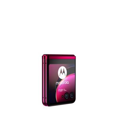 Motorola razr 40 ultra (3,6 inch extern display, 6,9 inch pOLED 165Hz display, 13MP ultrabrede achterkant & 32 MP selfiecamera, 33W TurboPower opladen, Dolby Atmos®, Android 13, 8/256GB), Viva Magenta