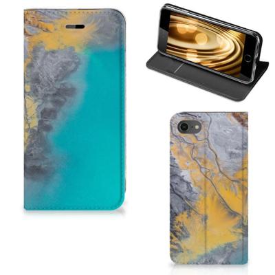 iPhone 7 | 8 | SE (2020) | SE (2022) | Standcase | Marble Blue Gold
