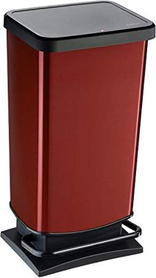 Rotho Paso Pedaalemmer 40L Rood Metallic Rotho Paso Pedaalemmer 40L Rood Metallic