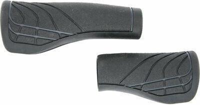 Herrmans line dd36 - ergonomisch verstelbaar fiets handvat zwart/grijs 124/90mm Herrmans line dd36 - ergonomisch verstelbaar fiets handvat zwart/grijs 124/90mm