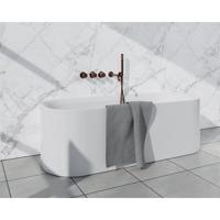 Fortifura Nebbio Badcombinatie-set - thermostaatkraan - wandaansluitbocht met handdouchehouder - metalen doucheslang - staaf handdouche - uitloop - geborsteld koper PVD (koper) SW1183069 2x SW1183076 2x SW1183082 SW970045 SW970 - thumbnail