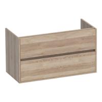 Brauer Adore - Onderkast - 100 cm - met 2 Softclose Lades Greeploos en 1 Sifon Uitsparing - Sunlit - thumbnail