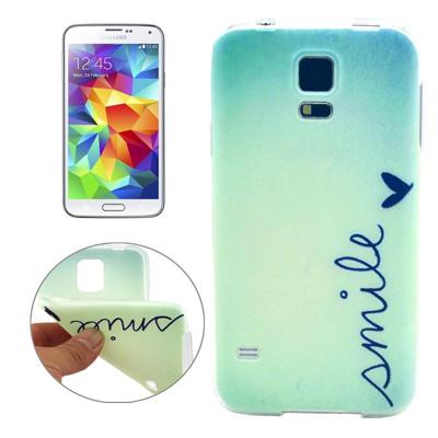 SMILE patroon TPU beschermhoes voor Galaxy S5/G900