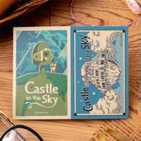 Castle in the Sky Sticker Robot & Castle Laputa Retro - thumbnail