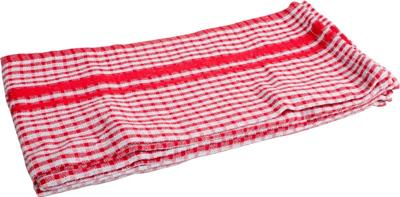 Handdoek, ft 50 x 70 cm, gewafeld, rood, pak van 3 stuks
