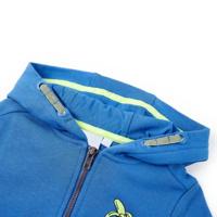 Kindervest met capuchon en rits 92 blauw - thumbnail