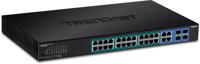 TRENDnet 2-poorts Web Smart PoE+ Switch, 24 x Gigabit PoE+ poorten, 4 x gedeelde gigabit poorten (RJ-45- of XGA), VLAN, QoS, LACP, IPv6 ondersteuning, 370W PoE-totaalvermogen, TPE-5028WS - thumbnail
