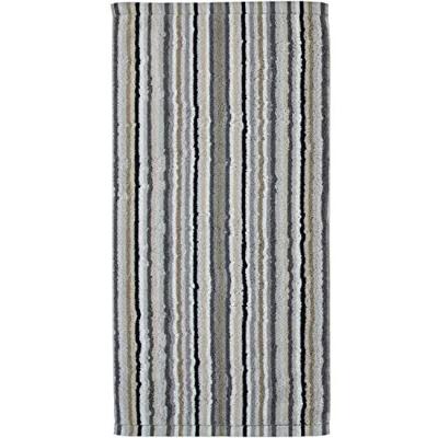 Cawö Cawo Lifestyle Streifen Badlaken 7048 Kiezelsteen-37 70x140