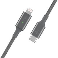 Parat 990597999 USB-kabel USB-C stekker, Apple Lightning stekker 1.00 m Zwart Stoffen mantel - thumbnail