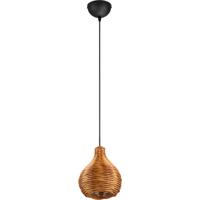Rotan Hanglamp Bruin Rond - E14 Fitting - Stijlvolle Verlichting - thumbnail