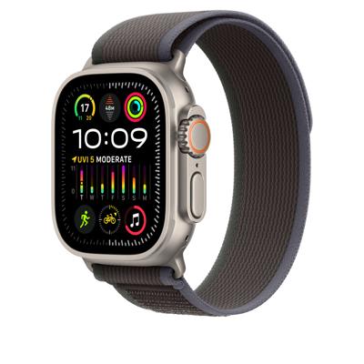 Apple Watch Band - Trail Loop - 49 mm - Blauw/zwart - S/M