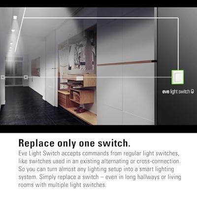 eve Light Switch Connected Wall Switch schakelaar - thumbnail