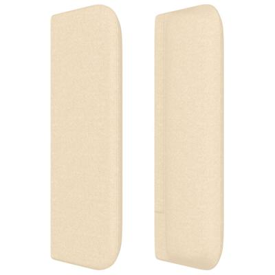 Boxspring met matras stof crèmekleurig 80x200 cm