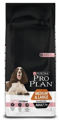 Pro Plan Medium & Large Adult 7+ Sensitive Skin met zalm hondenvoer 14 kg