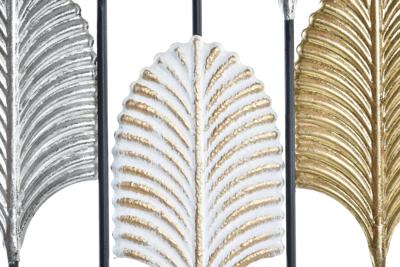 Wanddecoratie DKD Home Decor Zwart Metaal Multicolour Modern Blad van een plant (35 x 2 x 90 cm) Wanddecoratie DKD Home Decor Zwart Metaal Multicolour Modern Blad van een plant (35 x 2 x 90 cm)