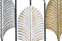 Wanddecoratie DKD Home Decor Zwart Metaal Multicolour Modern Blad van een plant (35 x 2 x 90 cm) - thumbnail