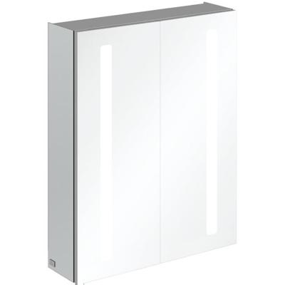 Villeroy & Boch My View 14+ spiegelkast - met 2 deuren met LED verlichting verticaal 60x75x17.3cm - incl. afsluitbare medicijnbox A4336000