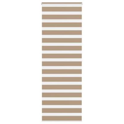 VidaXL Zebra blind 80x200 cm stofbreedte 75,9 cm polyester zandbruin