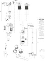 ROCKSHOX schokdemper "vivid coil ultimate dh rc2t" rear shock rs vivid coil ult.dh rc2t 250x72,5mm - thumbnail