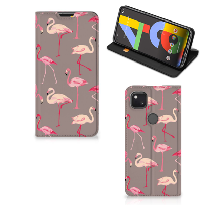 Google Pixel 4a | Hoesje maken | Flamingo