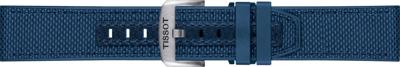 Horlogeband Tissot T1214204705106C / T604047744 Leder/Textiel Blauw 23mm Horlogeband Tissot T1214204705106C / T604047744 Leder/Textiel Blauw 23mm