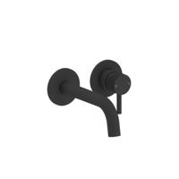 Wastafelmengkraan Sanilux Ember Inbouw Rond Met Geribbeld Knop Mat Zwart Sanilux - thumbnail