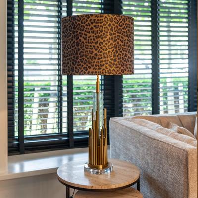 Richmond Tafellamp 'Dex' 58cm hoog, kleur Brushed Gold (excl. kap)